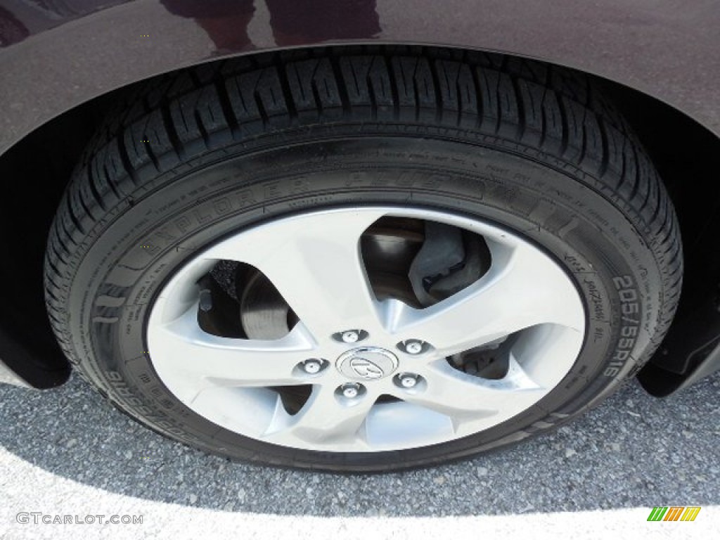 2007 Elantra Limited Sedan - Purple Rain / Beige photo #14
