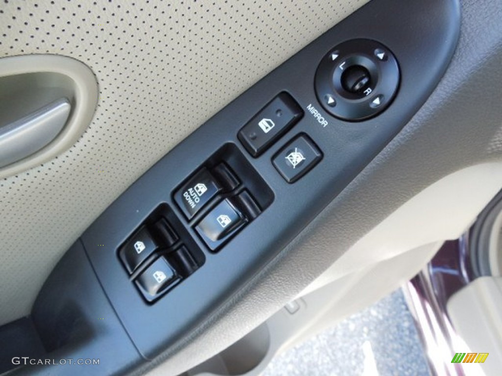2007 Elantra Limited Sedan - Purple Rain / Beige photo #17