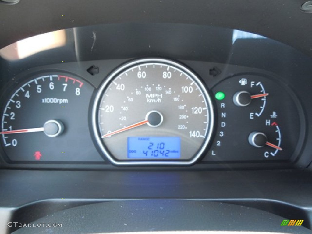 2007 Elantra Limited Sedan - Purple Rain / Beige photo #18