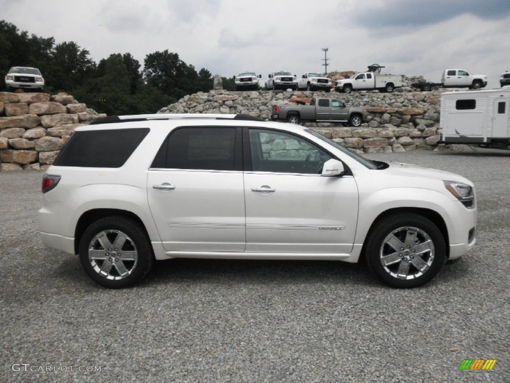 White Diamond Tricoat 2014 GMC Acadia Denali Exterior Photo #83200977