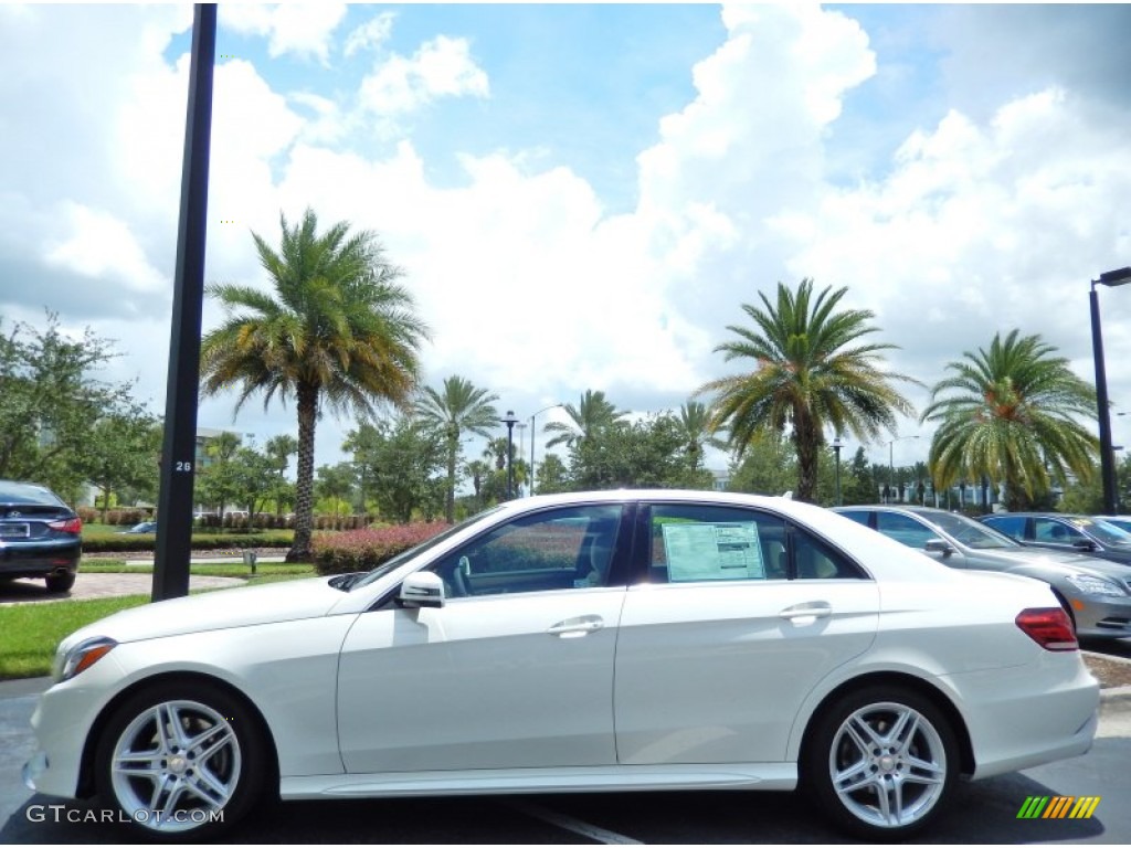 Diamond White Metallic 2014 Mercedes-Benz E 350 Sport Sedan Exterior Photo #83201706