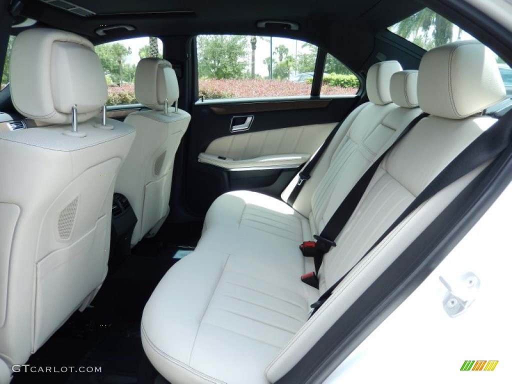 Porcelain/Black Interior 2014 Mercedes-Benz E 350 Sport Sedan Photo #83201803