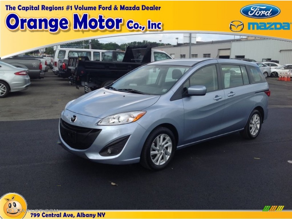 2012 MAZDA5 Sport - Clear Water Blue Metallic / Black photo #1