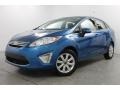 Blue Flame Metallic 2011 Ford Fiesta SEL Sedan Exterior