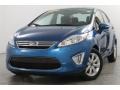 Blue Flame Metallic 2011 Ford Fiesta SEL Sedan Exterior