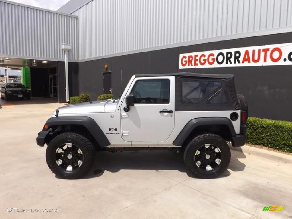 2008 Wrangler X 4x4 - Bright Silver Metallic / Dark Slate Gray/Medium Slate Gray photo #6