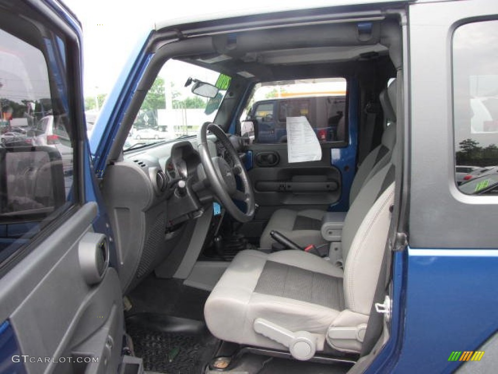 2010 Wrangler Sport 4x4 - Deep Water Blue Pearl / Dark Slate Gray/Medium Slate Gray photo #17