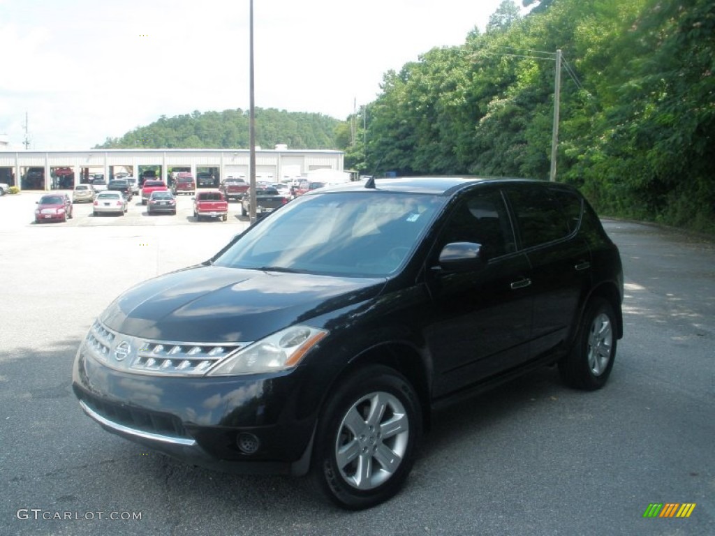 2006 Murano S - Super Black / Charcoal photo #13