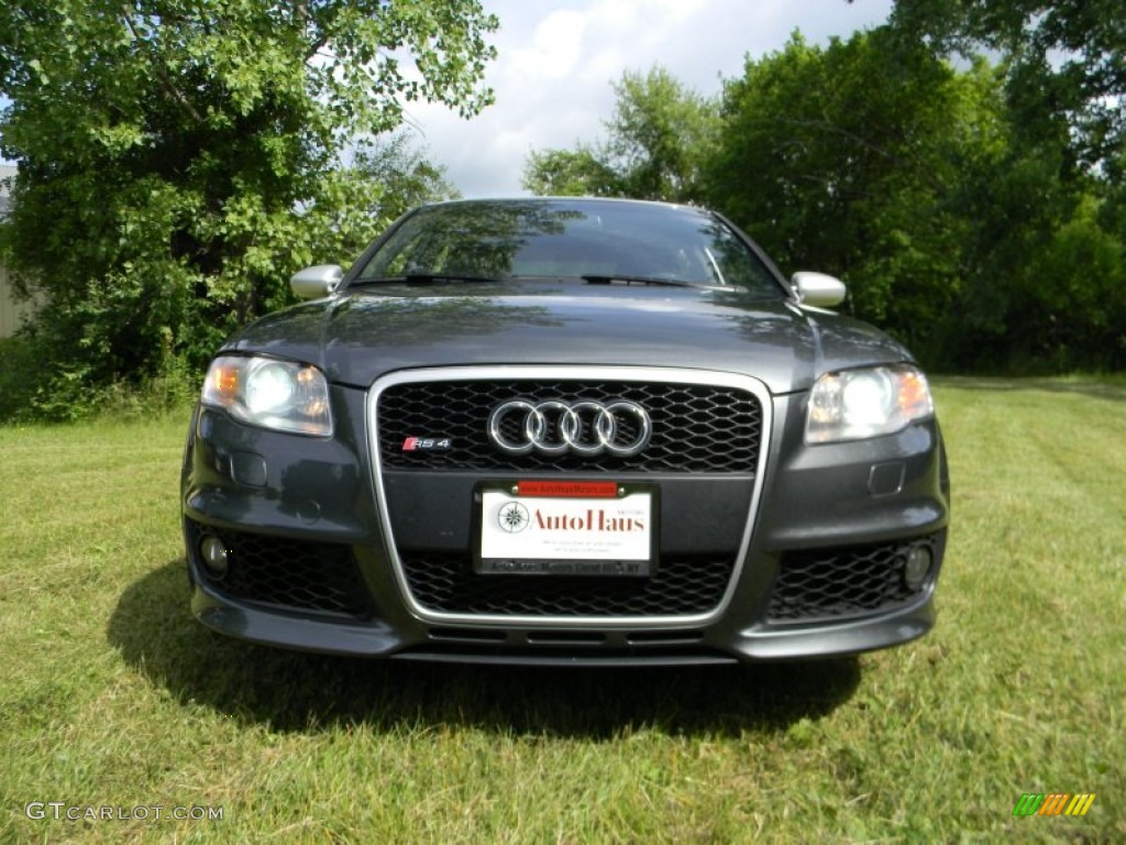 2007 RS4 4.2 quattro Sedan - Daytona Grey Pearl Effect / Black photo #19