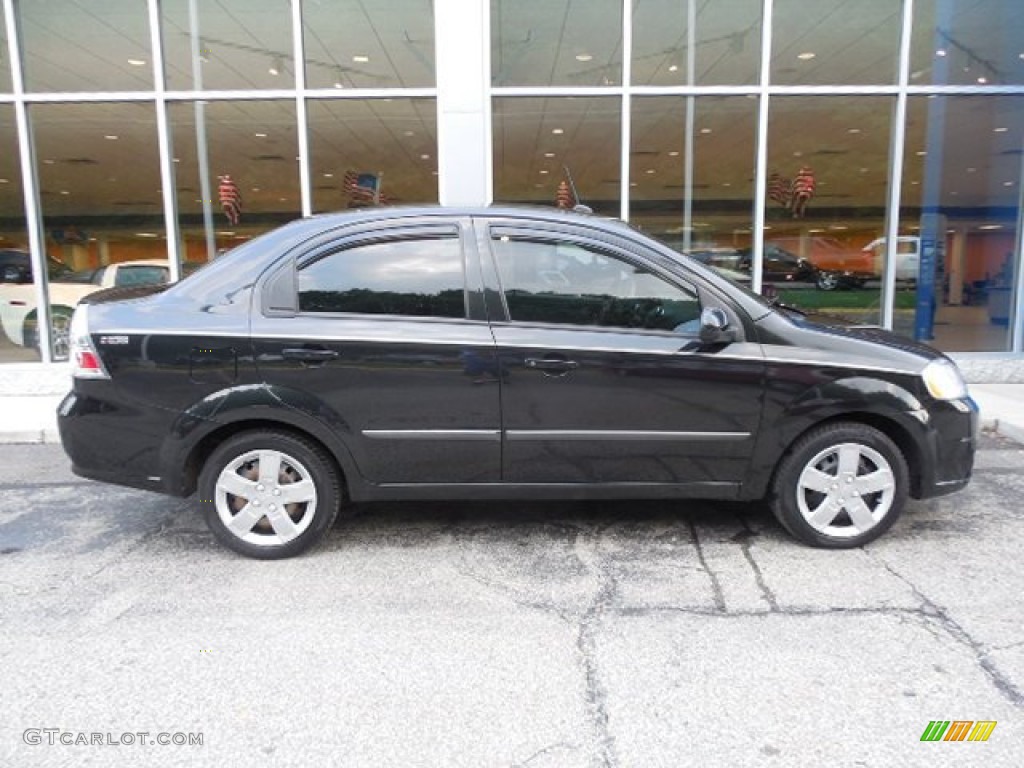 2010 Aveo LT Sedan - Black Granite / Charcoal photo #2