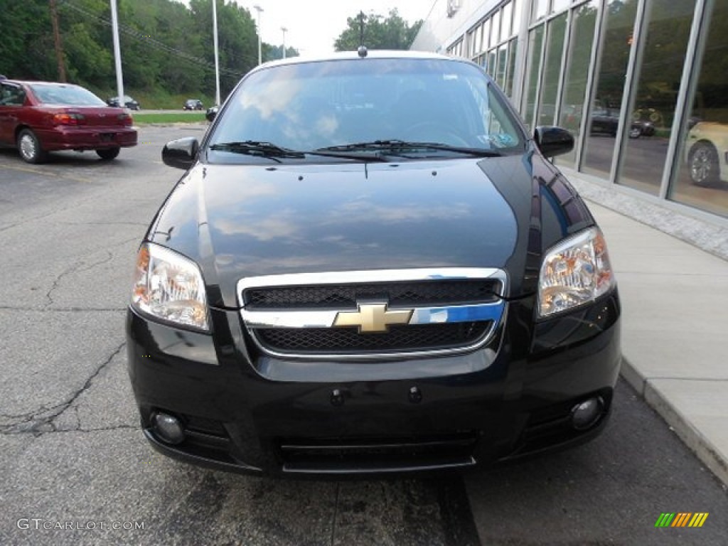 2010 Aveo LT Sedan - Black Granite / Charcoal photo #9