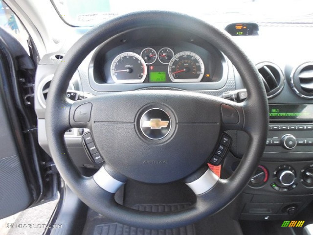 2010 Aveo LT Sedan - Black Granite / Charcoal photo #14