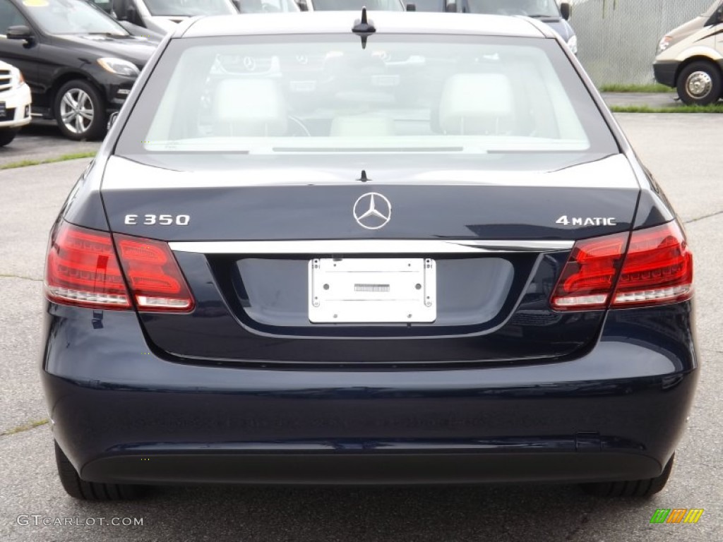 2014 E 350 4Matic Sedan - Lunar Blue Metallic / Silk Beige/Espresso Brown photo #4