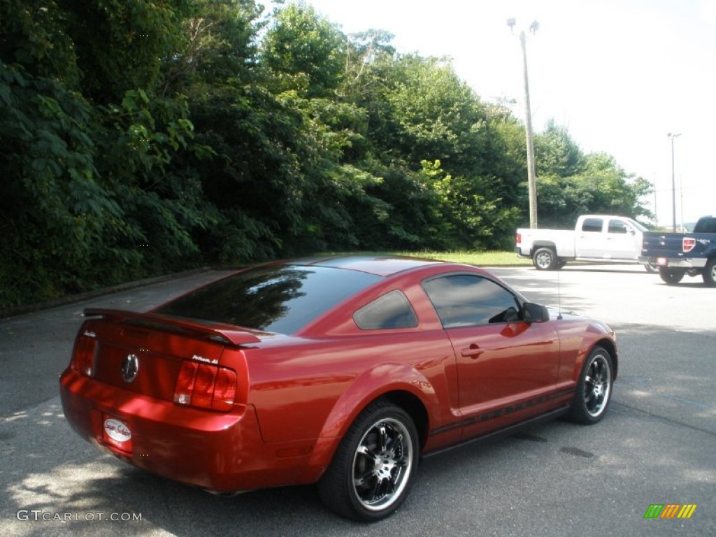 2006 Mustang V6 Premium Coupe - Redfire Metallic / Light Graphite photo #3