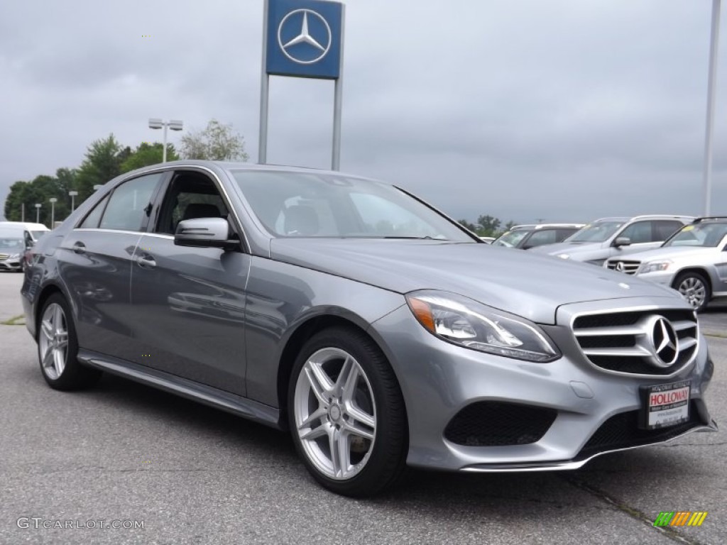 2014 E 350 4Matic Sport Sedan - Paladium Silver Metallic / Black photo #3