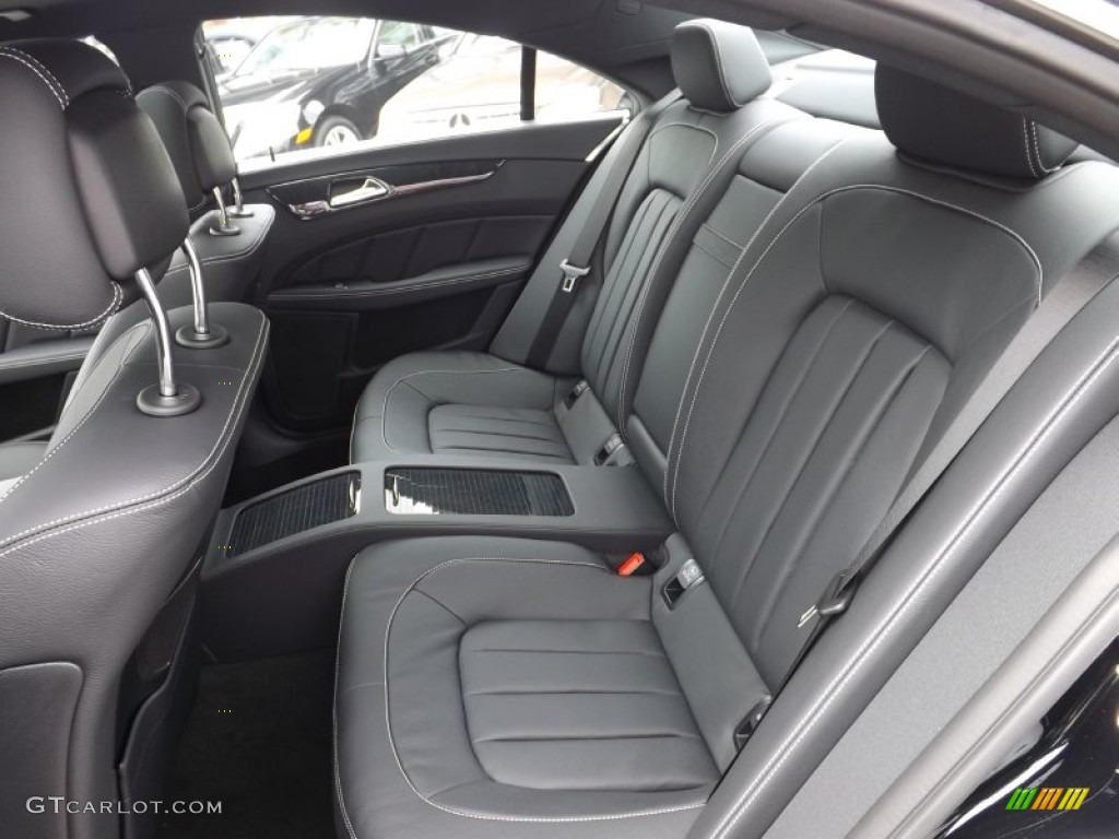 Black Interior 2014 Mercedes-Benz CLS 550 4Matic Coupe Photo #83209268