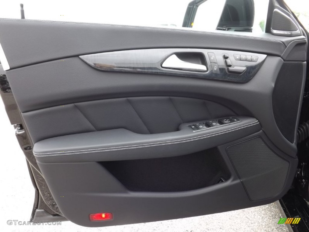 2014 Mercedes-Benz CLS 550 4Matic Coupe Black Door Panel Photo #83209400