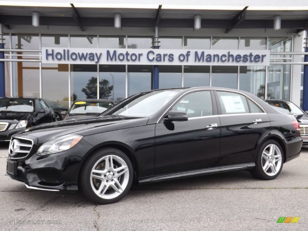 2014 E 350 4Matic Sedan - Black / Black photo #1
