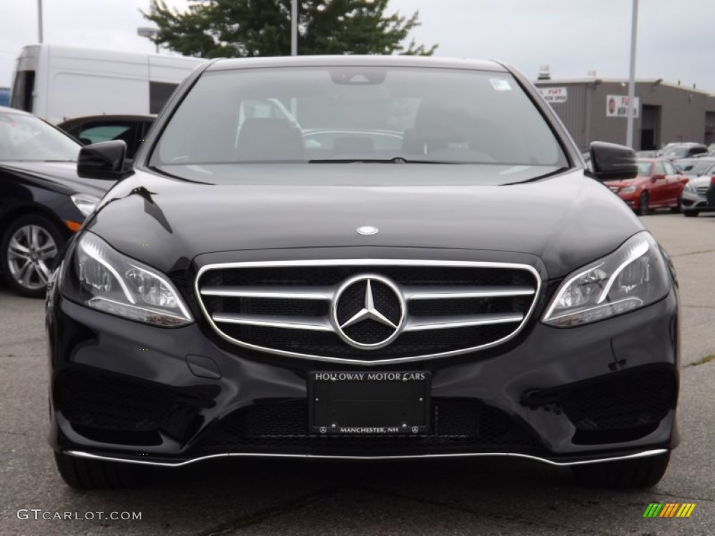 2014 E 350 4Matic Sedan - Black / Black photo #2