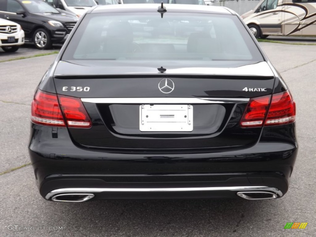 2014 E 350 4Matic Sedan - Black / Black photo #4