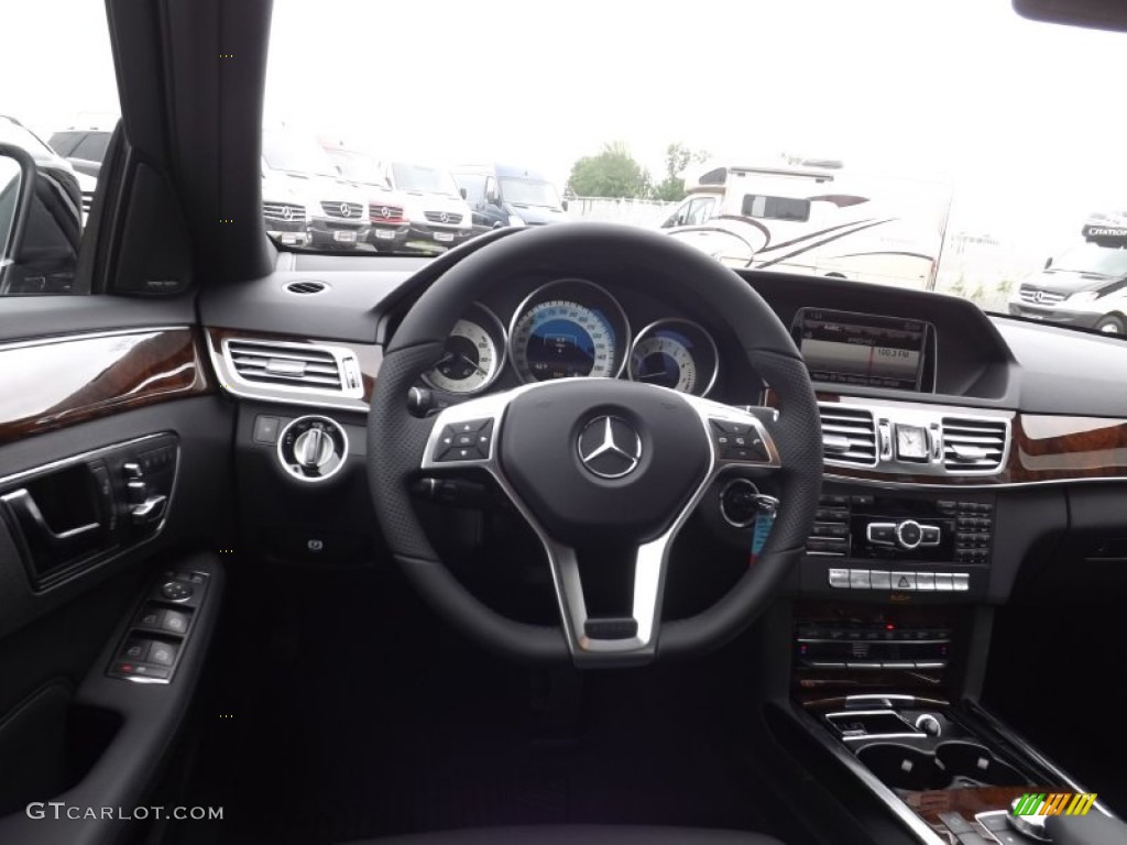 2014 E 350 4Matic Sedan - Black / Black photo #7