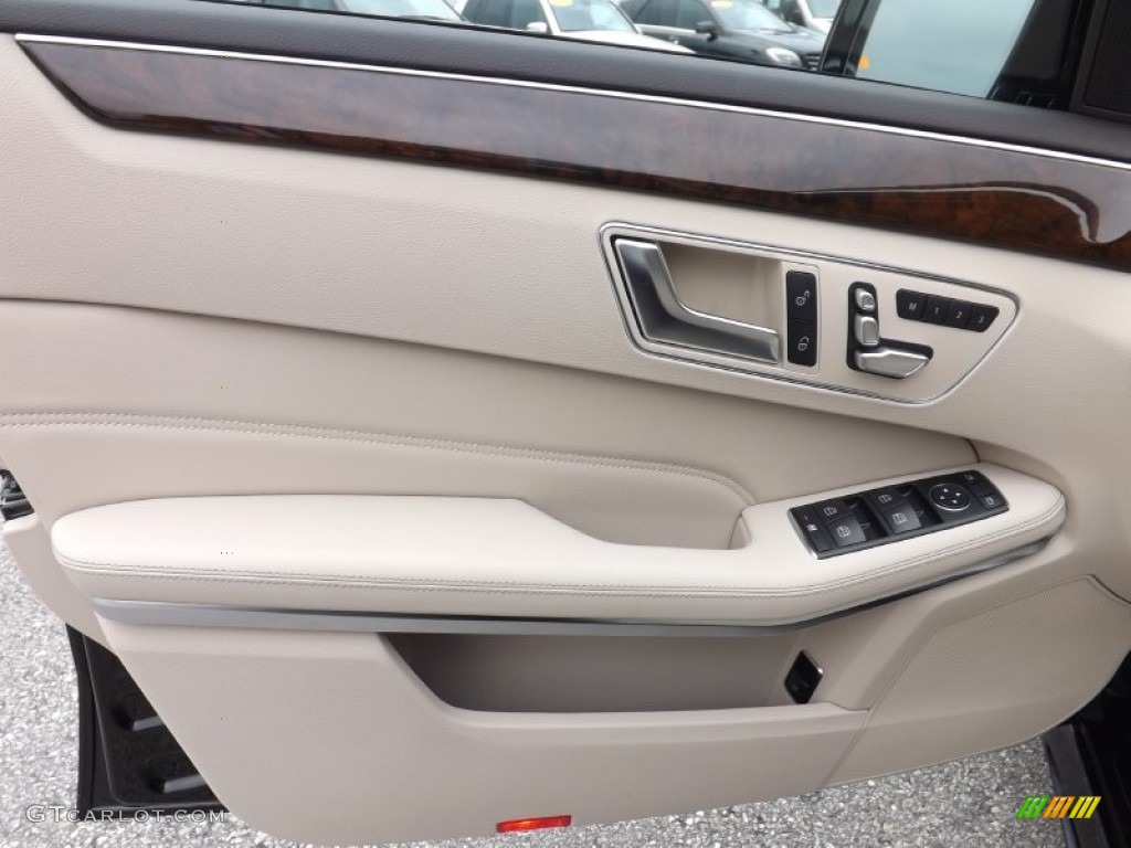 2014 E 350 4Matic Sport Sedan - Black / Silk Beige/Espresso Brown photo #11