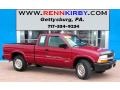 Dark Cherry Red Metallic 2002 Chevrolet S10 Extended Cab 4x4