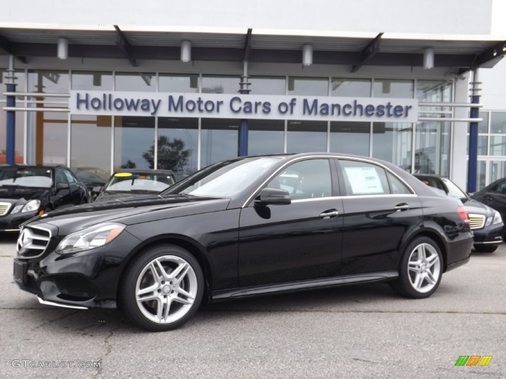 2014 E 350 4Matic Sedan - Black / Black photo #1