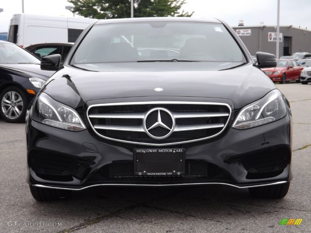 2014 E 350 4Matic Sedan - Black / Black photo #2