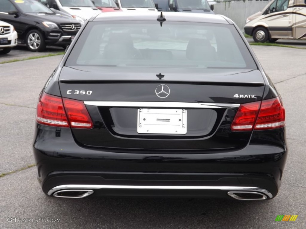 2014 E 350 4Matic Sedan - Black / Black photo #4