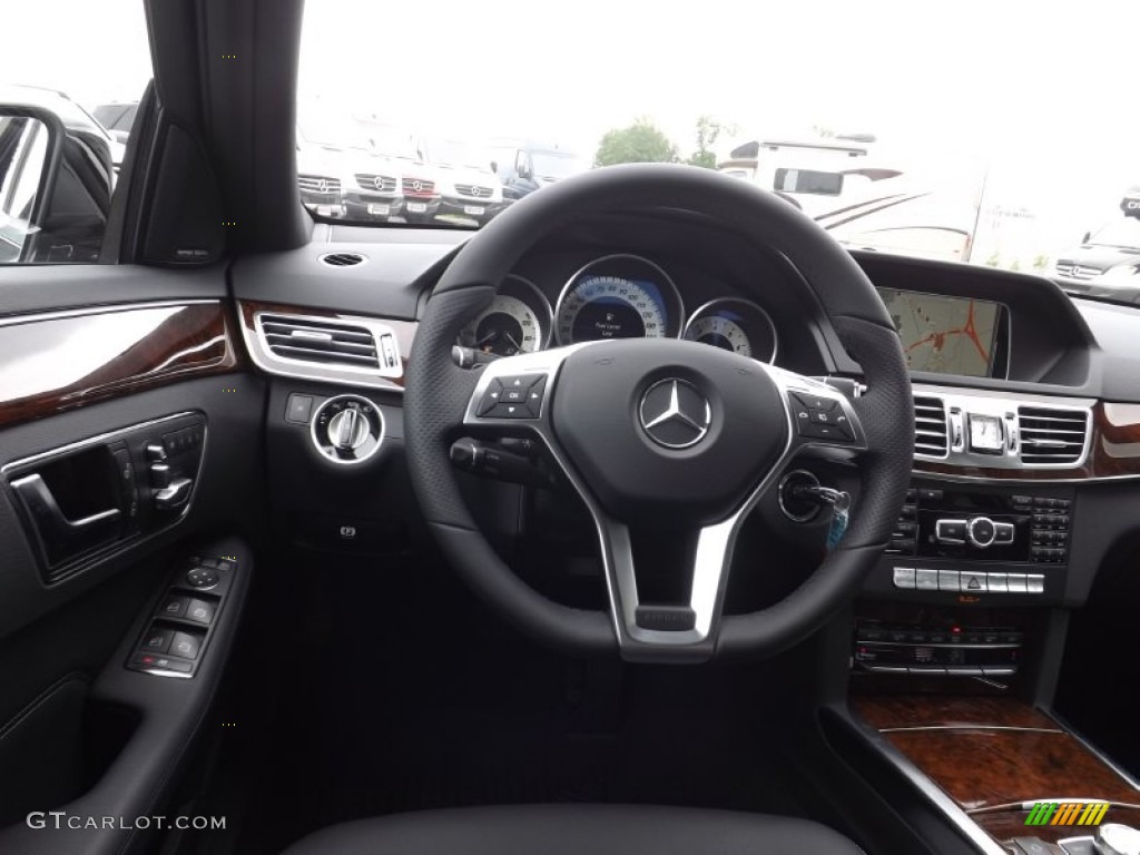 2014 E 350 4Matic Sedan - Black / Black photo #7