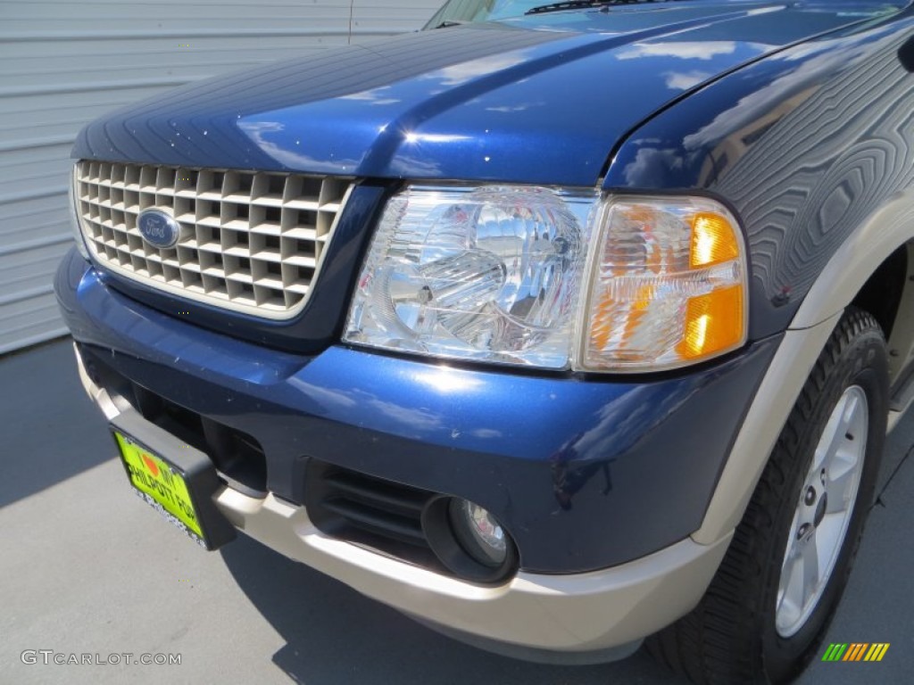 2005 Explorer Eddie Bauer - Dark Blue Pearl Metallic / Medium Parchment photo #11