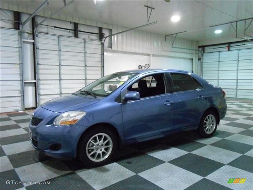 2010 Yaris Sedan - Pacific Blue Metallic / Dark Charcoal photo #4