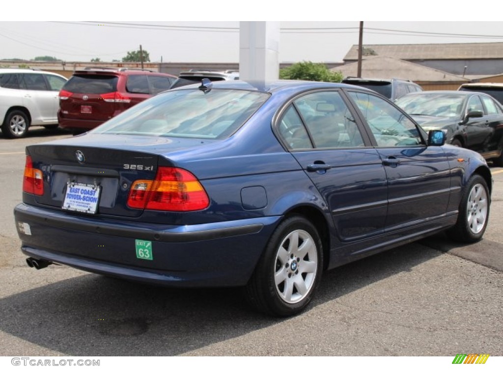 2004 3 Series 325xi Sedan - Mystic Blue Metallic / Grey photo #4