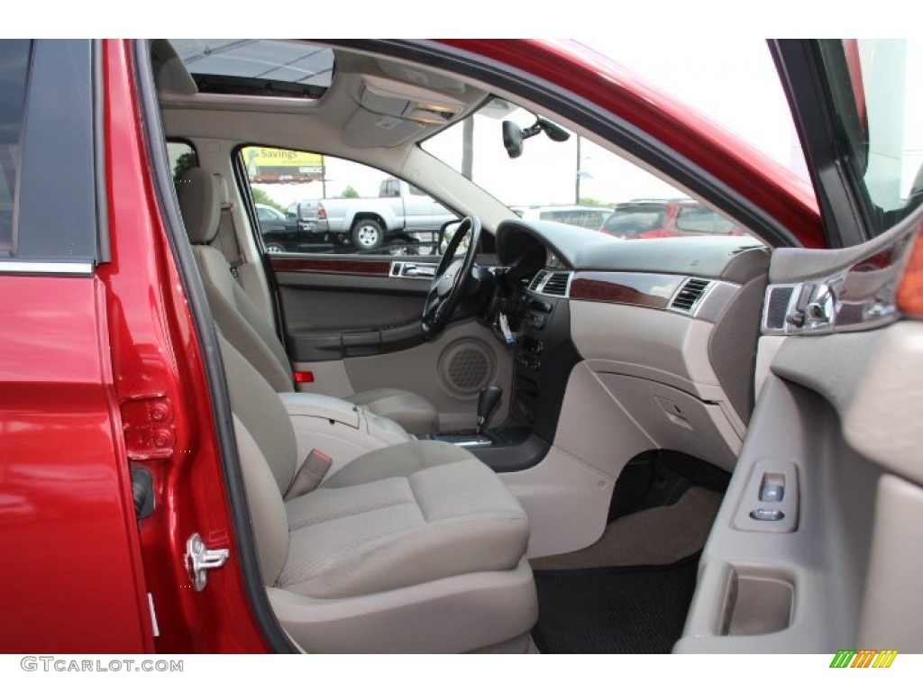 2008 Pacifica Touring AWD - Inferno Red Crystal Pearlcoat / Pastel Slate Gray photo #8