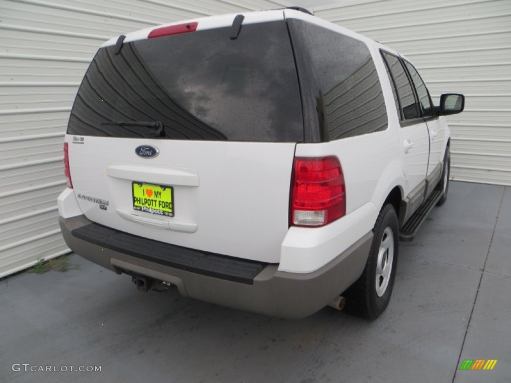 2003 Expedition XLT - Oxford White / Flint Grey photo #4