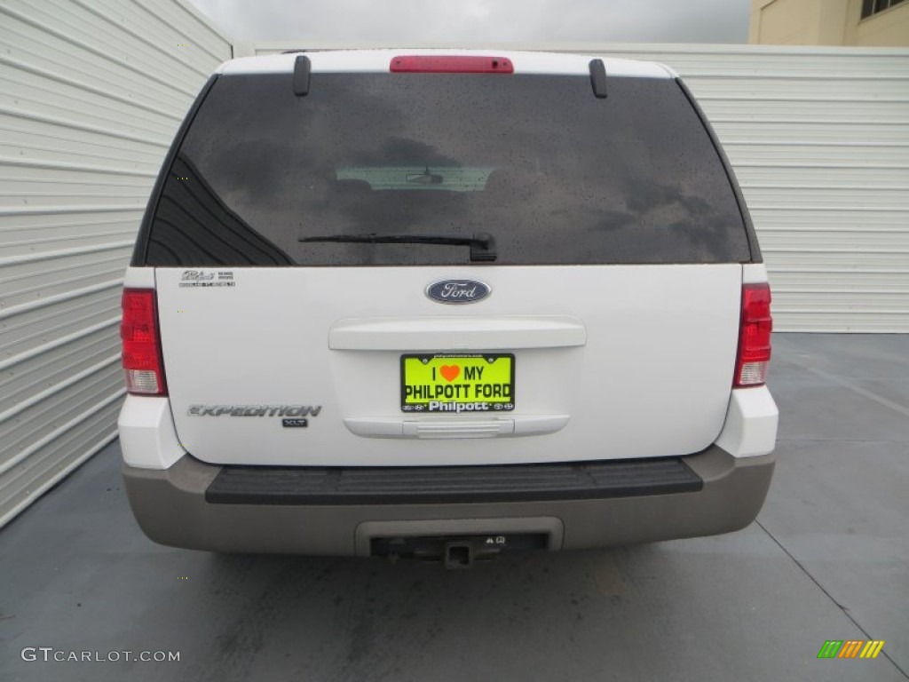 2003 Expedition XLT - Oxford White / Flint Grey photo #5