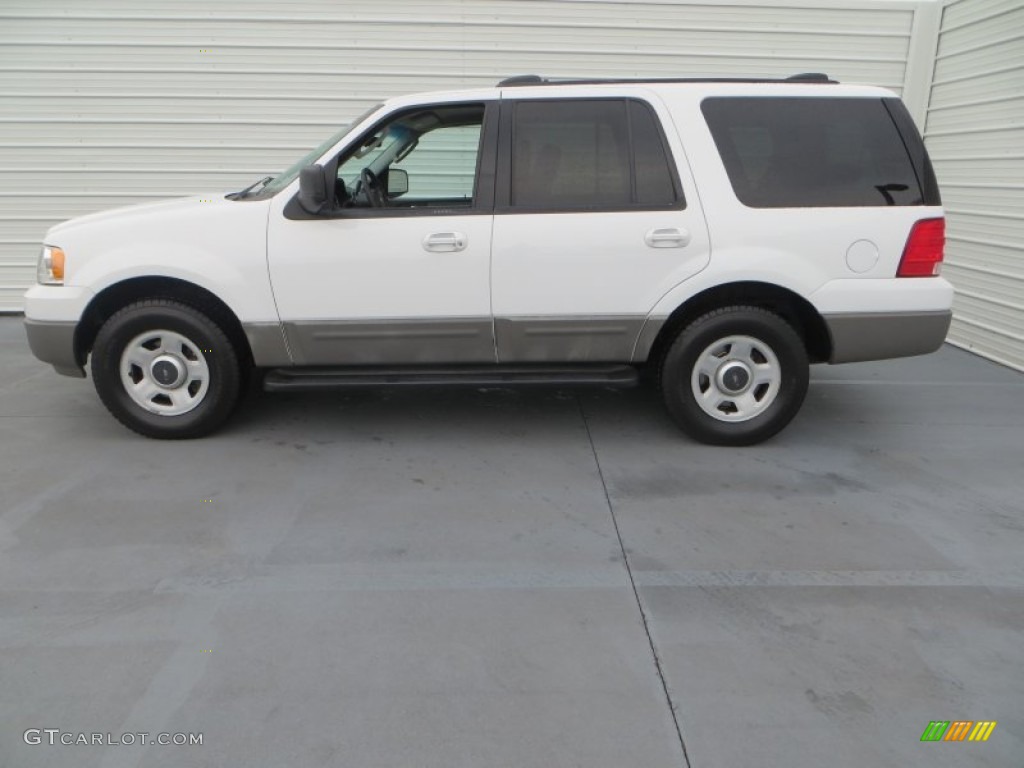 2003 Expedition XLT - Oxford White / Flint Grey photo #6