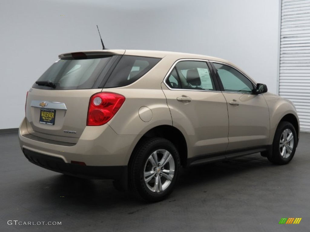 2011 Equinox LS - Gold Mist Metallic / Light Titanium/Jet Black photo #3