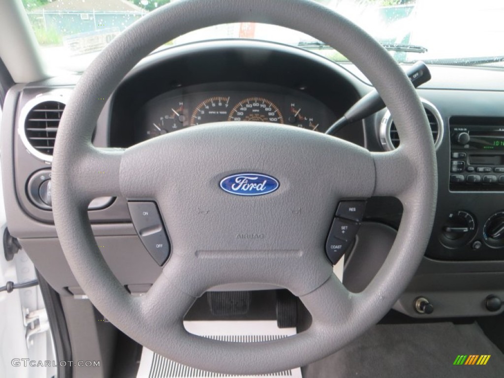 2003 Ford Expedition XLT Flint Grey Steering Wheel Photo #83215004