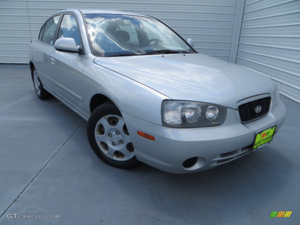 2003 Elantra GLS Sedan - Silver Pewter / Gray photo #1