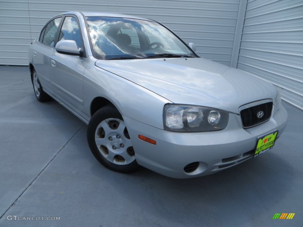 2003 Elantra GLS Sedan - Silver Pewter / Gray photo #2
