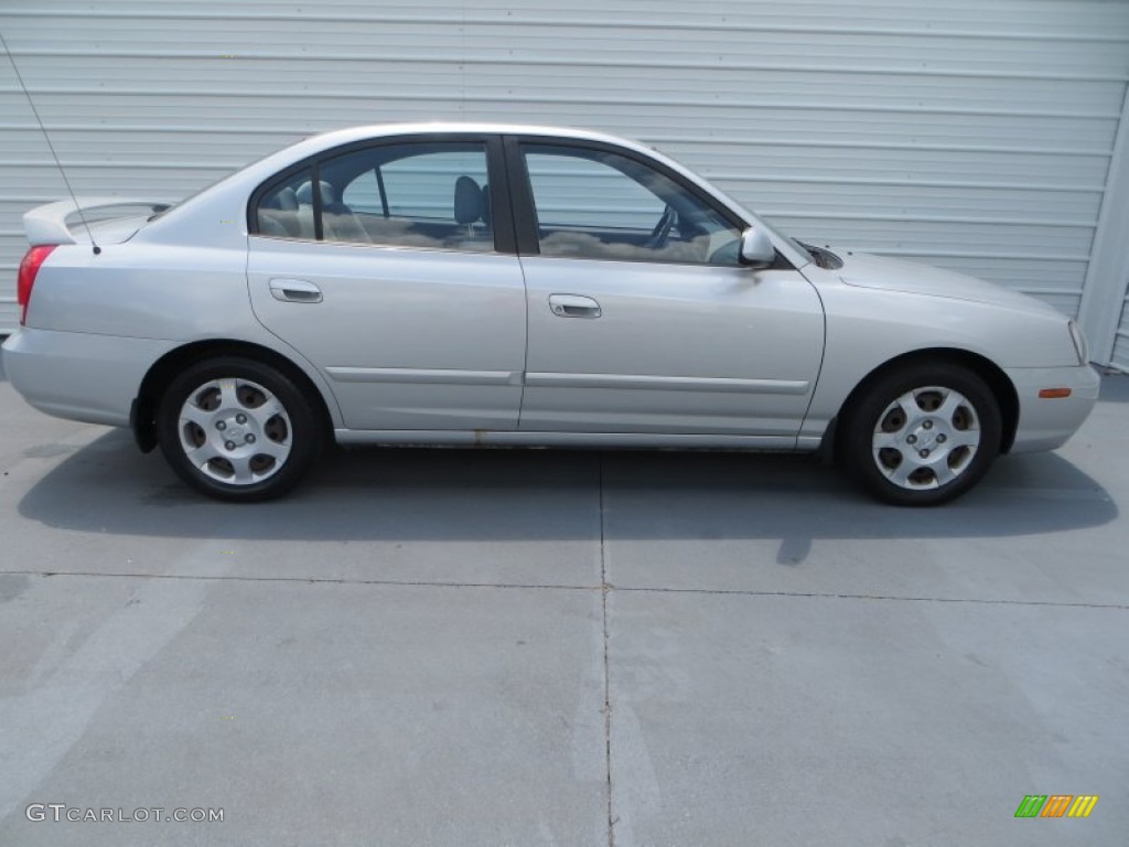 2003 Elantra GLS Sedan - Silver Pewter / Gray photo #3