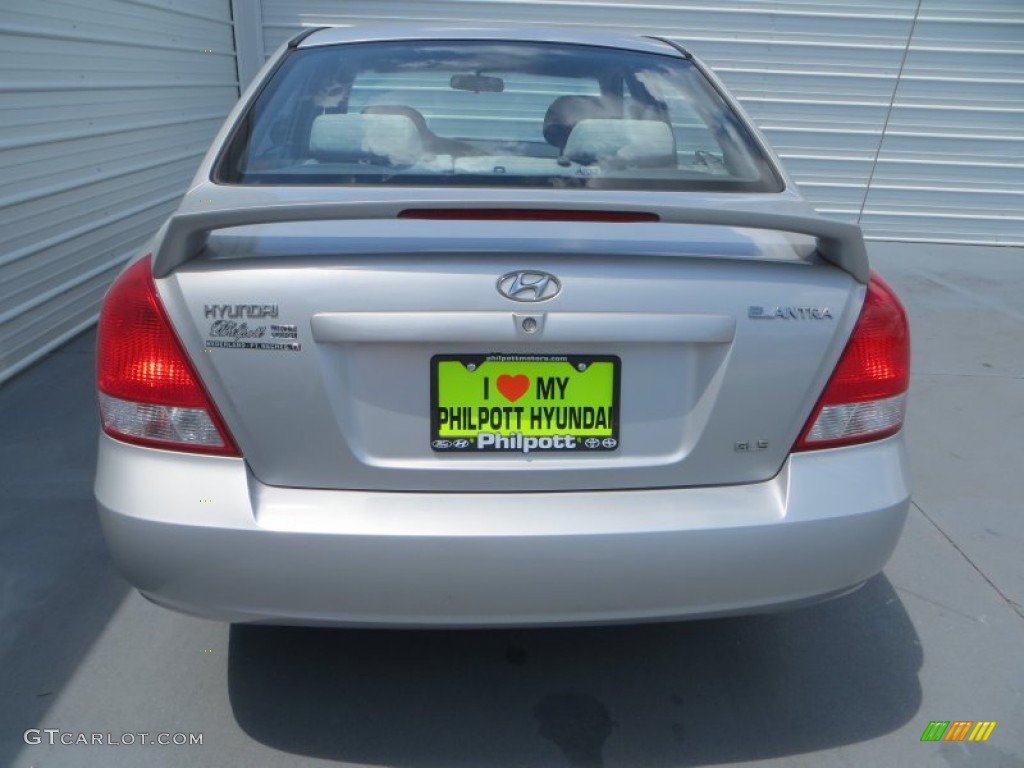 2003 Elantra GLS Sedan - Silver Pewter / Gray photo #5