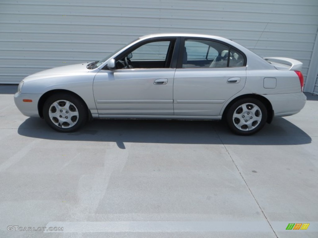 2003 Elantra GLS Sedan - Silver Pewter / Gray photo #6