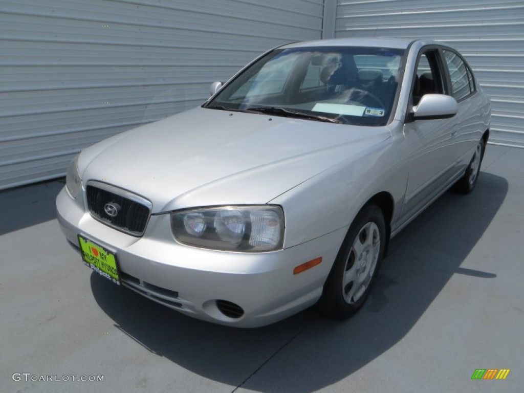 2003 Elantra GLS Sedan - Silver Pewter / Gray photo #7