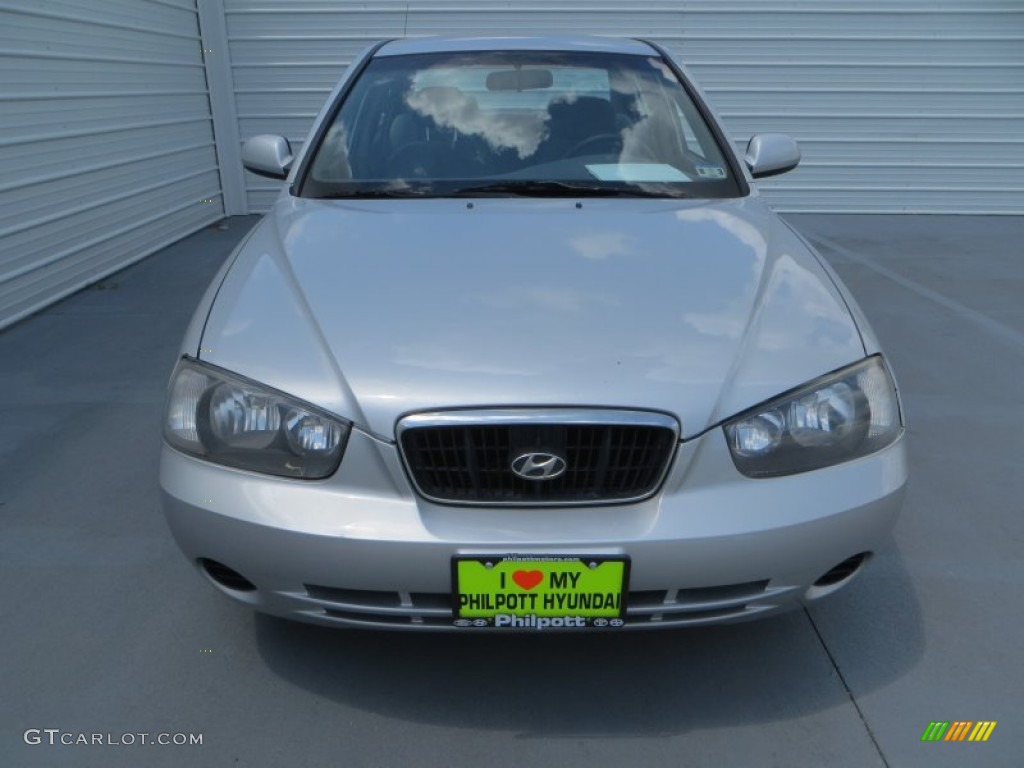 2003 Elantra GLS Sedan - Silver Pewter / Gray photo #8