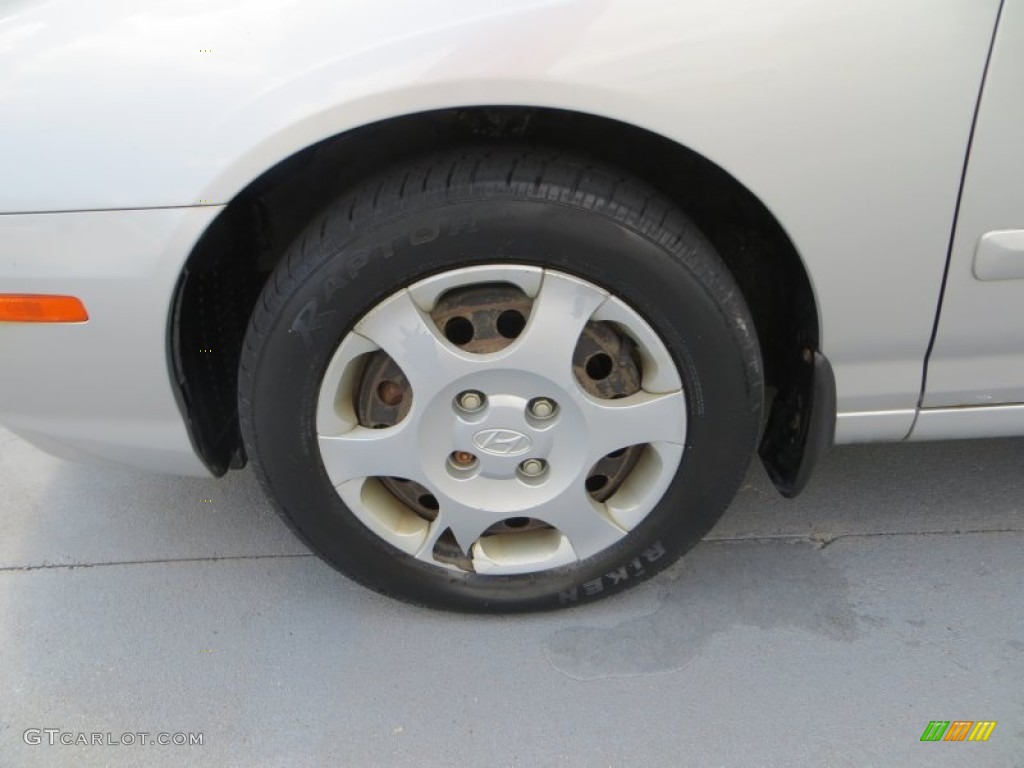 2003 Elantra GLS Sedan - Silver Pewter / Gray photo #10