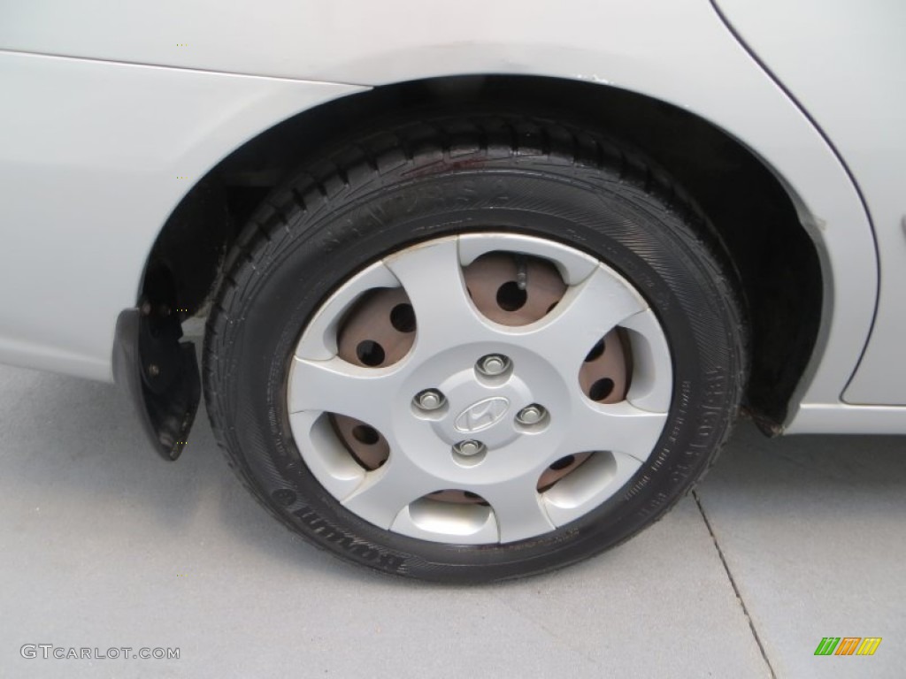 2003 Elantra GLS Sedan - Silver Pewter / Gray photo #12
