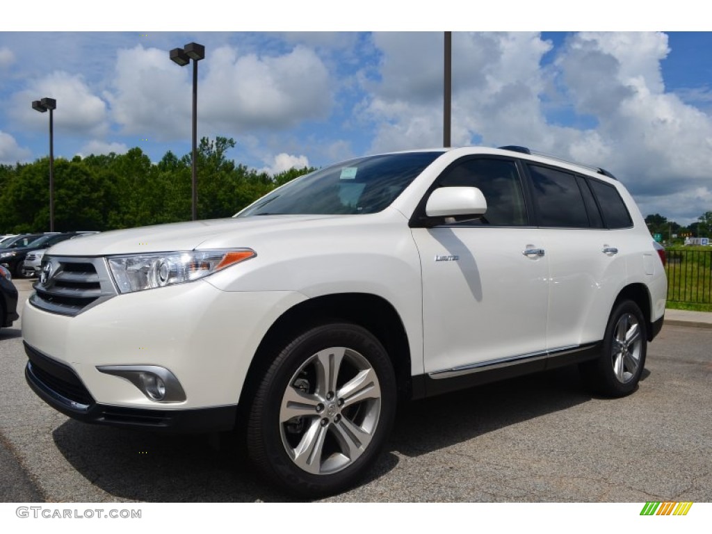 2013 Highlander Limited - Blizzard White Pearl / Sand Beige photo #1